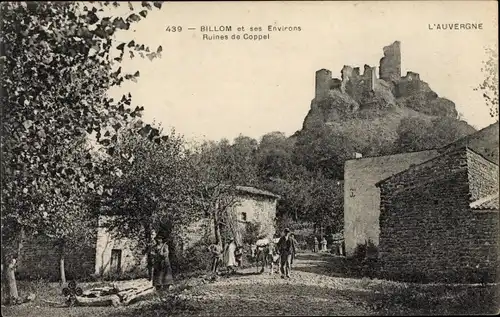 Ak Saint Julien de Coppel Puy de Dôme, Ruines de Coppel