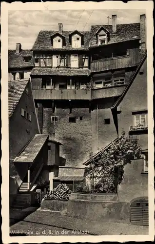 Ak Weinheim an der Bergstraße Baden, Partie in der Altstadt