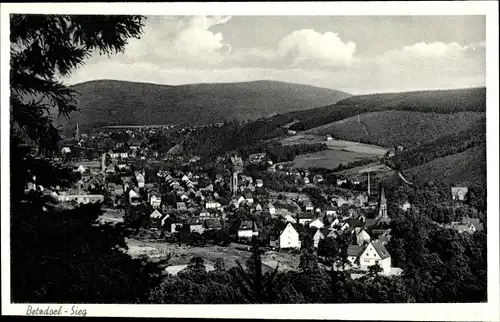 Ak Betzdorf an der Sieg, Blick auf den Ort