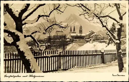 Ak Berchtesgaden in Oberbayern, Watzmann, Winter