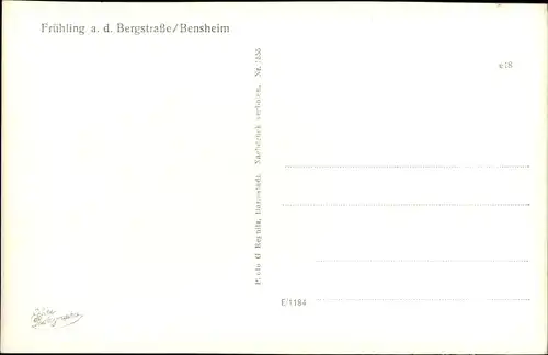 Ak Bensheim an der Bergstraße Hessen, Kirche im Frühling