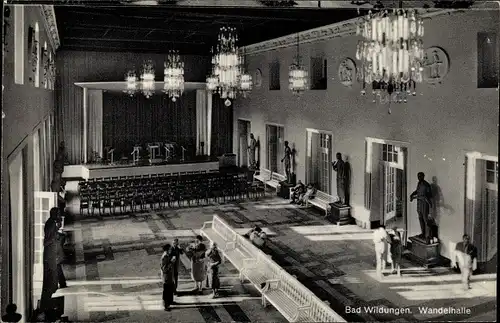 Ak Bad Wildungen in Nordhessen, Wandelhalle