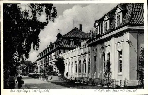 Ak Bad Meinberg am Teutoburger Wald, Kurhaus zum Stern mit Lesesaal