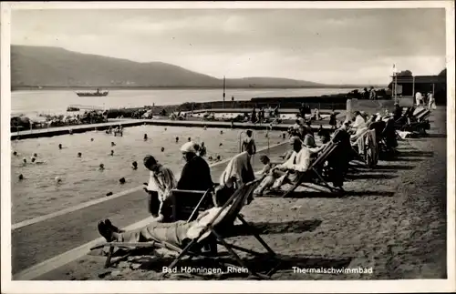 Ak Bad Hönningen am Rhein, Thermalschwimmbad