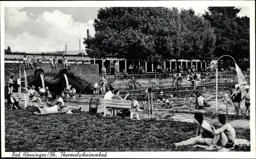 Ak Bad Hönningen am Rhein, Thermalschwimmbad
