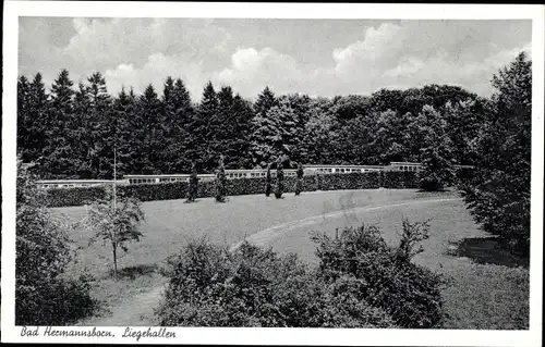 Ak Pömbsen Bad Driburg in Westfalen, Bad Hermannsborn, Liegehallen