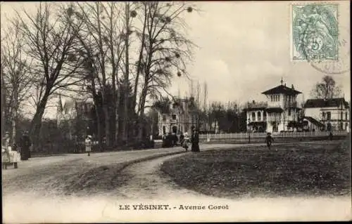 Ak Le Vésinet Yvelines, Avenue Corot