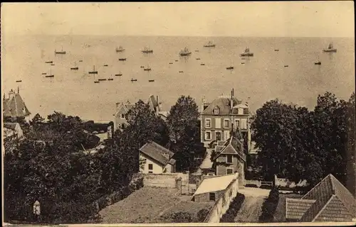 Ak Grandcamp les Bains Calvados, Vue de la Rade