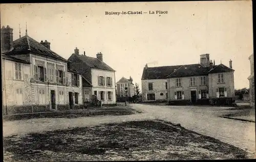 Ak Boissy le Châtel Seine et Marne, La Place