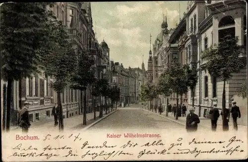 Ak Bochum im Ruhrgebiet, Kaiser Wilhelmstraße