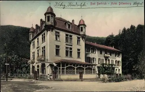 Ak Bad Bertrich an der Mosel Eifel, Hotel Dillenburg