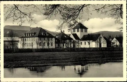 Ak Gaggenau im Murgtal Schwarzwald, Evangelische Kirche, Gemeindehaus, Pfarrhaus