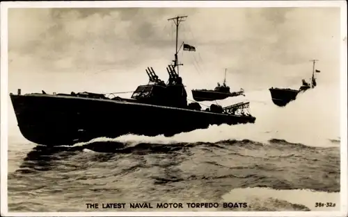 Ak Britische Kriegsschiffe, the latest naval motor torpedo boats