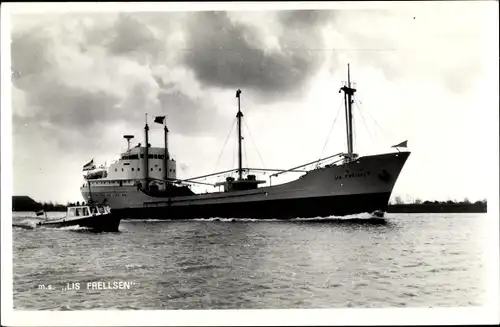 Ak Frachtschiff MS Lis Frellsen, NV Zaanlandse Scheepsbouw Maatschappij