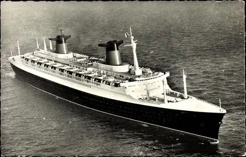 Ak Dampfer France, CGT, French Line