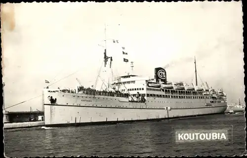 Ak Dampfer Koutoubia, Compagnie de Navigation Paquet, CNP