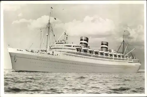 Ak Dampfer SS Nieuw Amsterdam, Holland America Line, HAL