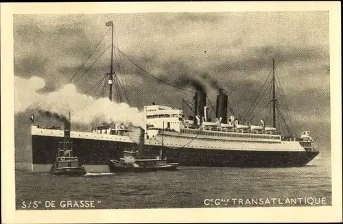 Ak Paquebot SS De Grasse, CGT French Line, Dampfer