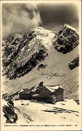 Ak Neustift im Stubaital in Tirol, Dresdner Hütte, Trögler