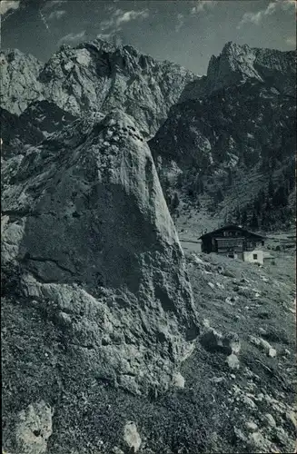 Ak Scheffau am Wilden Kaiser Tirol, Kaindlhütte, Scheffauer