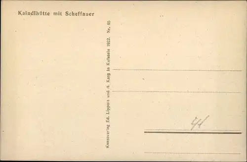 Ak Scheffau am Wilden Kaiser Tirol, Kaindlhütte, Scheffauer