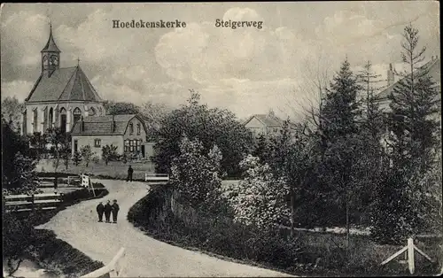 Ak Hoedekenskerke Zeeland, Steigerweg
