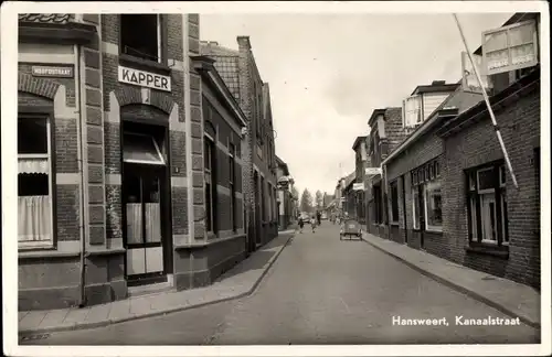 Ak Hansweerd Hansweert Zeeland Niederlande, Kanaalstraat