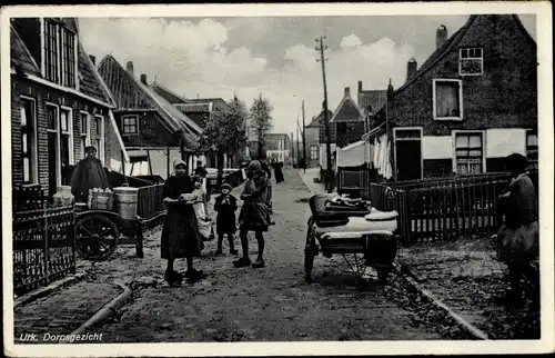 Ak Urk Flevoland Niederlande, Dorpsgezicht