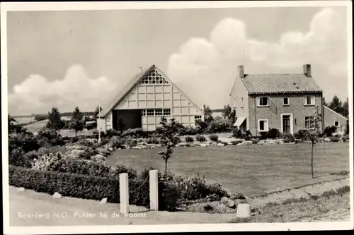 Ak Voorst Gelderland Niederlande, Boerderij N. O. Polder bij de Voorst