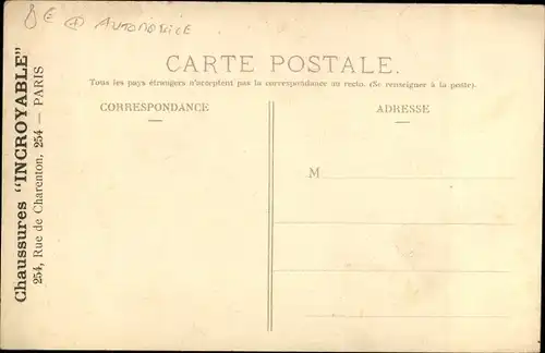 Ak Puy de Dôme, Circuit d'Auvergne, Coupe Gordon Bennett 1905, Virage entre la Gare de Laqueuille