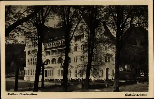 Ak Glücksburg an der Ostsee, Matthias Claudius Heim