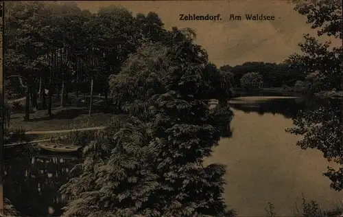 Ak Berlin Zehlendorf, Am Waldsee