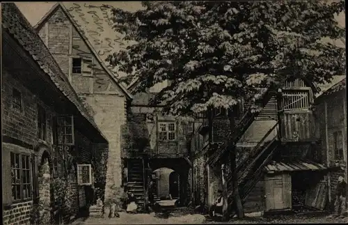 Ak Lüneburg in Niedersachsen, Roter Hahn