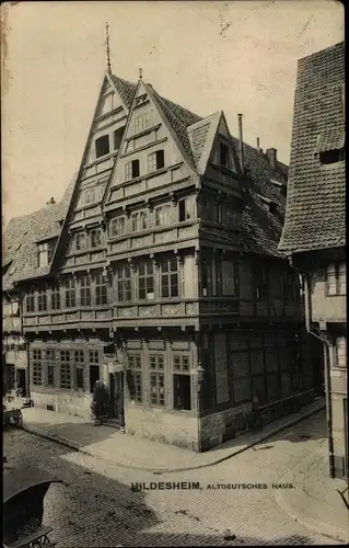 Ak Hildesheim in Niedersachsen, Altdeutsches Haus