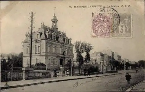 Ak Maisons Laffitte Yvelines, La Mairie