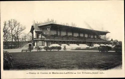 Ak Maisons Laffitte Yvelines, Champ de Courses, Les Tribunes