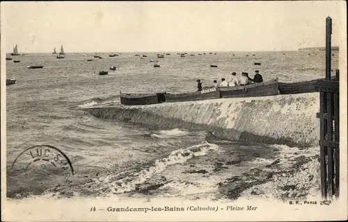 Ak Grandcamp les Bains Calvados, Pleine Mer