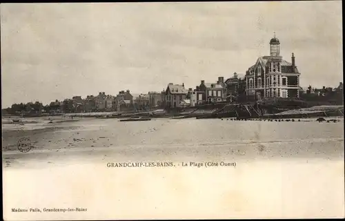 Ak Grandcamp les Bains Calvados, La Plage