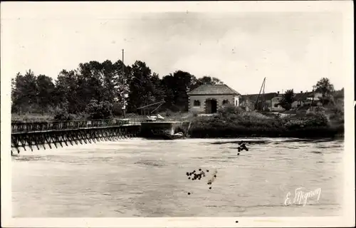 Ak Bray sur Seine Seine et Marne, Le Barrage de Jaulnes