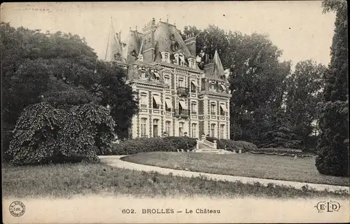 Ak Brolles Seine et Marne, Le Chateau