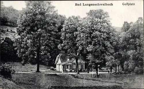 Ak Langenschwalbach Bad Schwalbach im Taunus, Golfplatz
