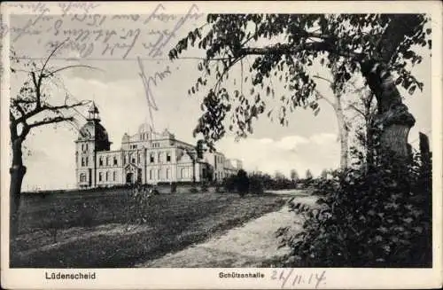 Ak Lüdenscheid im Märkischen Kreis, Schützenhalle