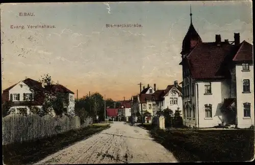 Ak Eibau Kottmar in der Oberlausitz, Bismarckstraße, Evangelisches Vereinshaus