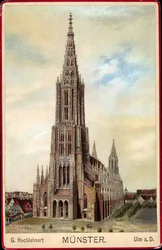 Kabinett Foto Ulm an der Donau, Münster