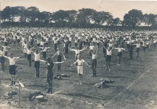 Foto Itzehoe in Holstein, Turnfest 1925, Massenturnen