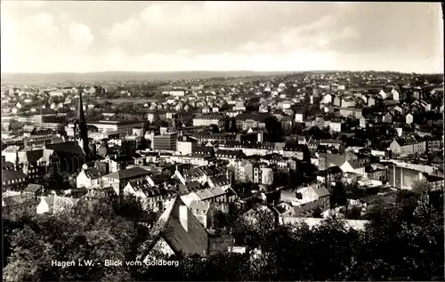 Ak Hagen in Westfalen, Blick vom Goldberg, Gesamtansicht