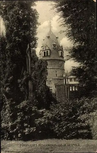 Ak Detmold in Nordrhein Westfalen, Residenzschloss