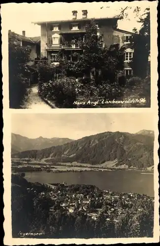 Foto Ak Tegernsee in Oberbayern, Haus Angl, Lärchenwaldstraße 96, Gesamtansicht