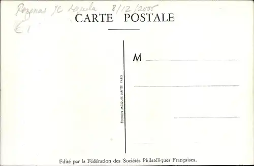 Künstler Ak Dampfer Washington, CGT, French Line, Journee du Timbre 1947