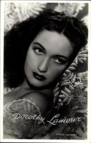 Ak Schauspielerin Dorothy Lamour, Portrait